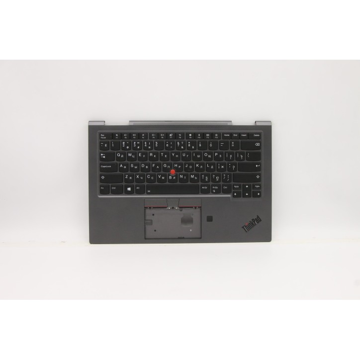 Lenovo 5M10V24935 Palmrest Top Case con tastiera, Russo, Grigio ferro, WWAN