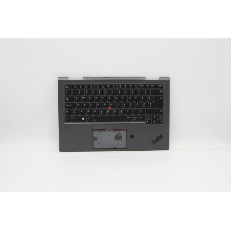 Lenovo 5M10V24936 C-Cover with keyboard, Slovenian, Iron Grey, WWAN, UK