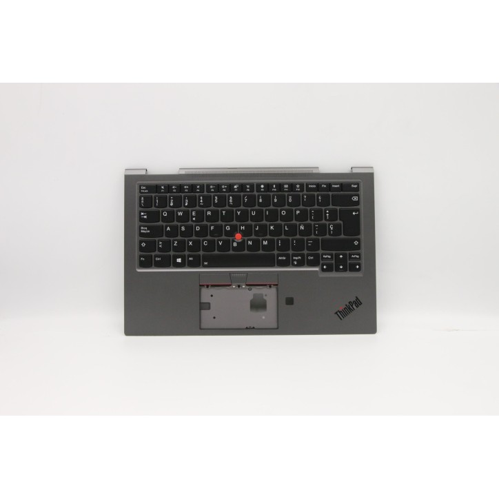 Lenovo 5M10V24937 Palmrest Top Case con tastiera, Spagnolo, Grigio ferro, WWAN
