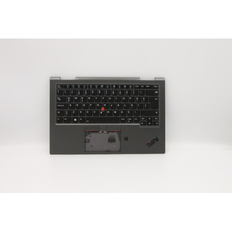 Lenovo 5M10V24942 Palmrest Top Case con tastiera, Turco, Grigio ferro, WWAN