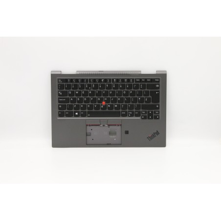 Lenovo 5M10V24944 Palmrest Top Case con tastiera, Inglese Regno Unito, Grigio ferro, WWAN