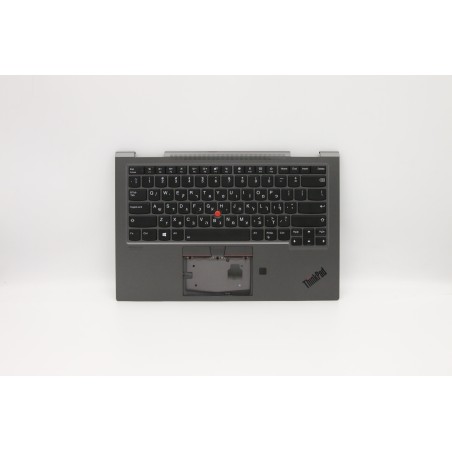Lenovo 5M10V24960 Palmrest Top Case con tastiera, Ebraico, Grigio ferro, WWAN