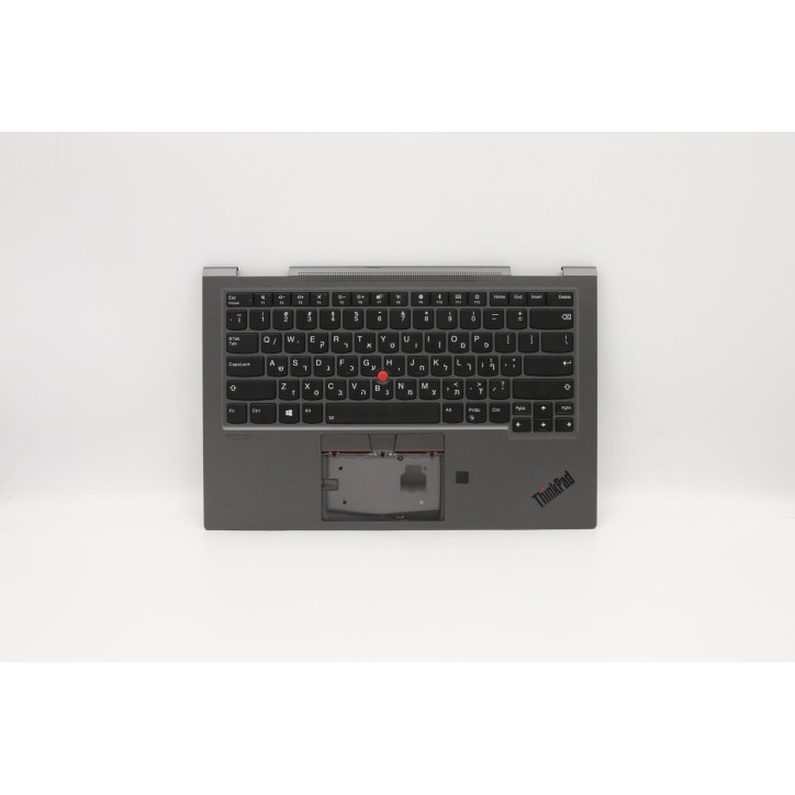 Lenovo 5M10V24960 Palmrest Top Case con tastiera, Ebraico, Grigio ferro, WWAN
