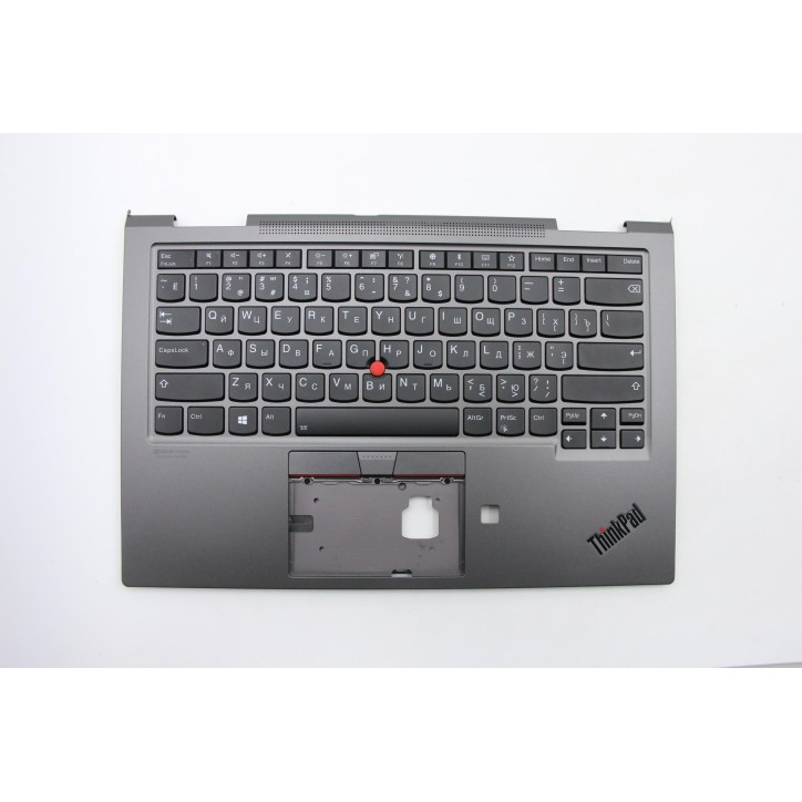 Lenovo 5M10V24971 Palmrest Top Case con tastiera, Russo, Grigio ferro, WWAN