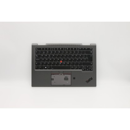 Lenovo 5M10V24974 Palmrest Top Case con tastiera, Svedese/finlandese, Grigio ferro, WWAN