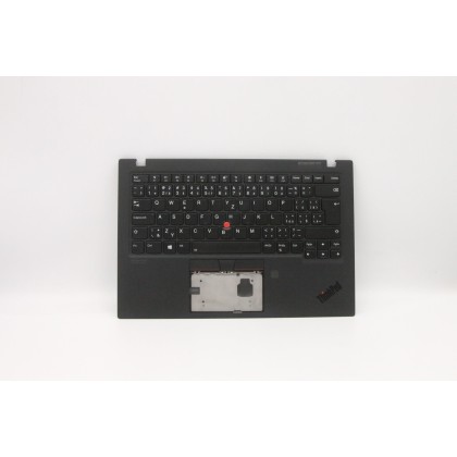 Lenovo 5M10V25498 Palmrest Top Case con tastiera, Ceco/Slovacco, Nero intenso, WLAN, UK