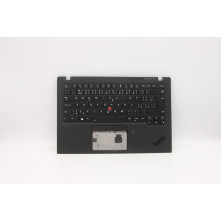 Lenovo 5M10V25498 Palmrest Top Case con tastiera, Ceco/Slovacco, Nero intenso, WLAN, UK
