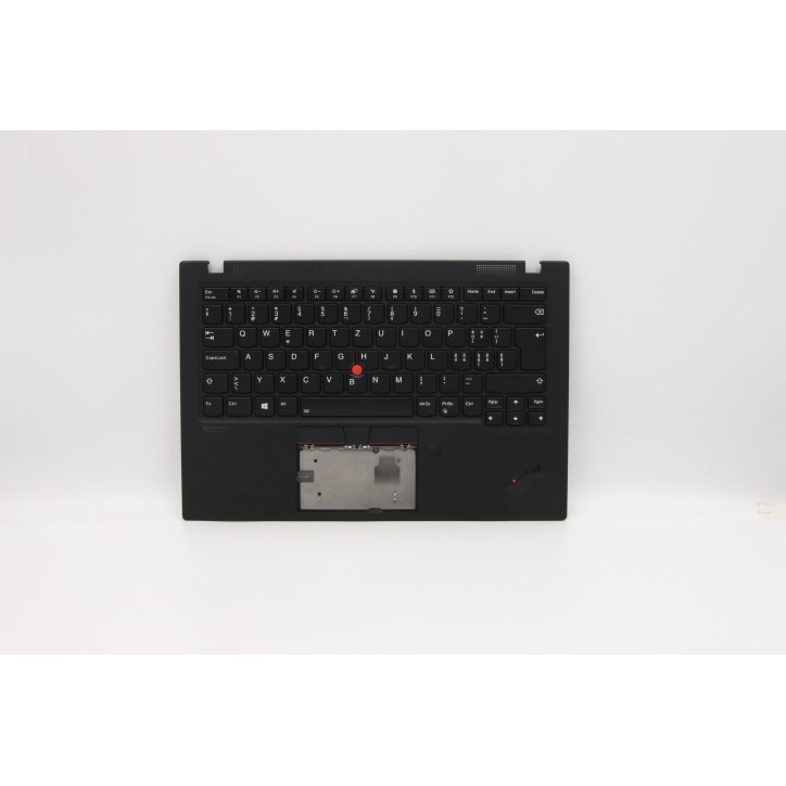 Lenovo 5M10V25522 Palmrest Top Case con tastiera, Svizzera, Nero intenso, Retroilluminazione, WLAN