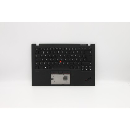 Lenovo 5M10V25556 Palmrest Top Case con tastiera, Spagnolo, Nero intenso, WWAN