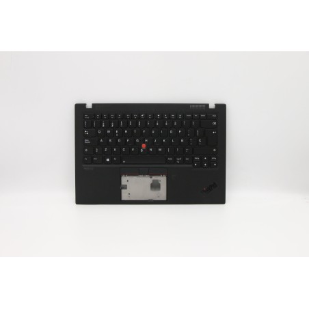 Lenovo 5M10V25556 Palmrest Top Case con tastiera, Spagnolo, Nero intenso, WWAN