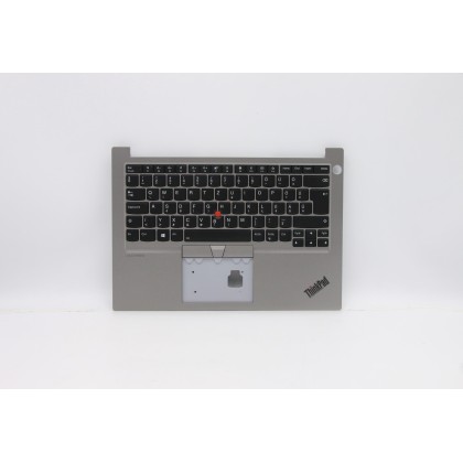 Lenovo 5M10W64420 Palmrest Top Case con tastiera, Ungherese, Argento, Retroilluminazione