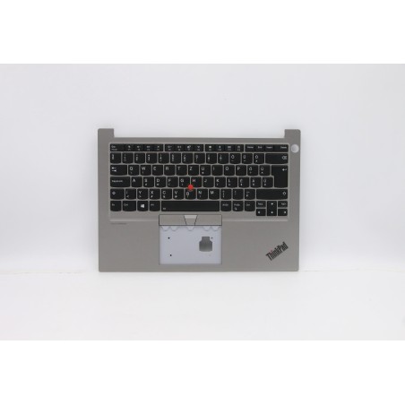 Lenovo 5M10W64420 Palmrest Top Case con tastiera, Ungherese, Argento, Retroilluminazione