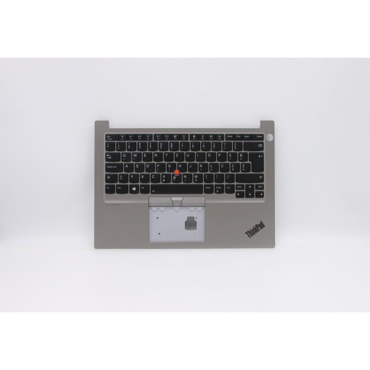 Lenovo 5M10W64427 C-Cover with keyboard, Slovenian, Silver, Backlight, UK