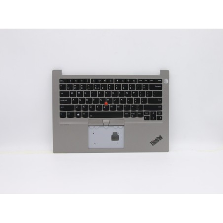 Lenovo 5M10W64433 Palmrest Top Case con tastiera, Inglese (Stati Uniti/Europa), Argento, Retroilluminazione