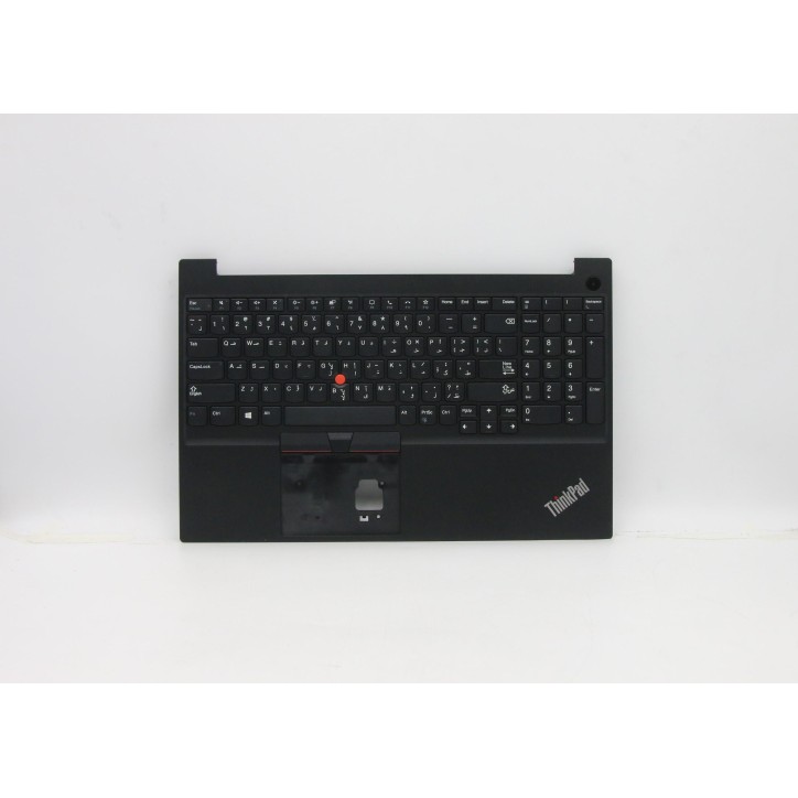 Lenovo 5M10W64515 Palmrest Top Case con tastiera, Arabo, nero, Senza retroilluminazione, Senza lettore di impronte digitali, US