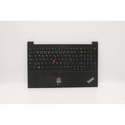 Lenovo 5M10W64528 Palmrest Top Case con tastiera, Ceco/Slovacco, nero, Senza retroilluminazione, Senza lettore di impronte digit