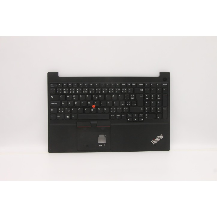 Lenovo 5M10W64528 Palmrest Top Case con tastiera, Ceco/Slovacco, nero, Senza retroilluminazione, Senza lettore di impronte digit