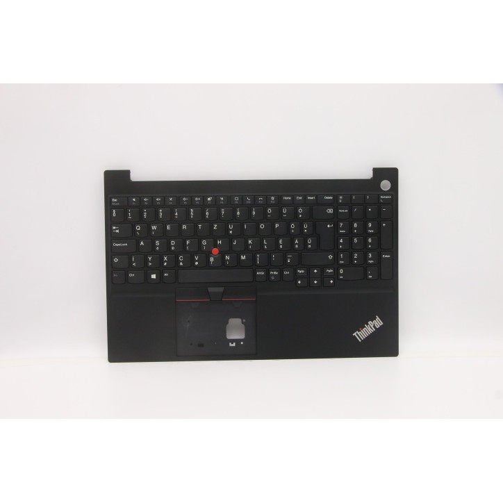 Lenovo 5M10W64559 Palmrest Top Case con tastiera, Ungherese, nero, Senza_retroilluminazione, Lettore di impronte digitali