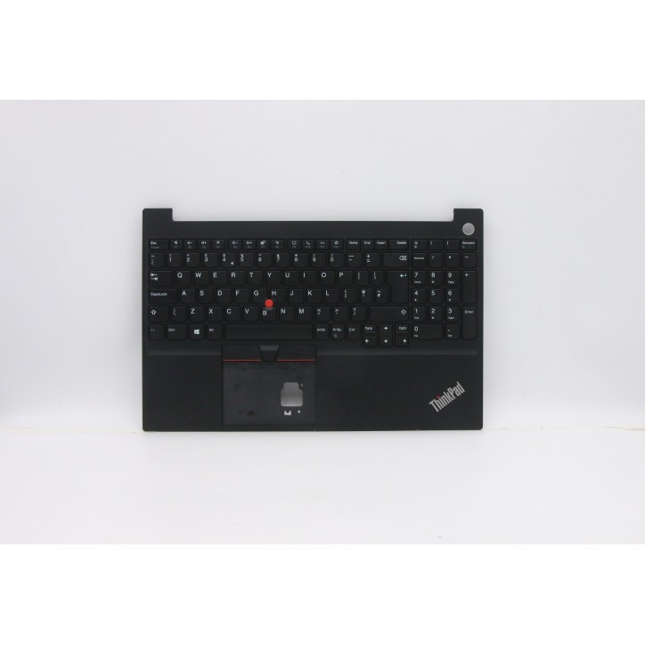 Lenovo 5M10W64571 Palmrest Top Case con tastiera, Inglese Regno Unito, Nero, Senza_retroilluminazione, Impronta digitale