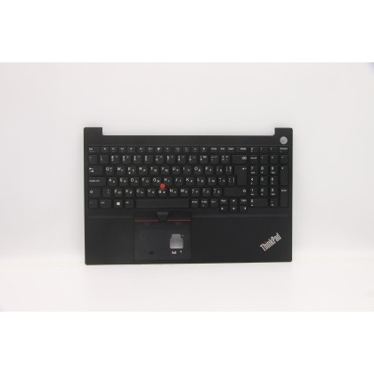 Lenovo 5M10W64574 Palmrest Top Case con tastiera, Bulgaro, nero, Senza retroilluminazione, Lettore di impronte digitali, UK