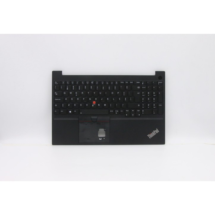 Lenovo 5M10W64597 Palmrest Top Case con tastiera, Portoghese, nero, Retroilluminazione, Senza lettore di impronte digitali