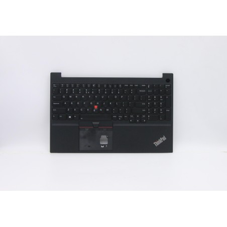Lenovo 5M10W64606 Palmrest Top Case con tastiera, Inglese (Stati Uniti/Europa), Nero, Retroilluminazione, Senza_lettore di impro