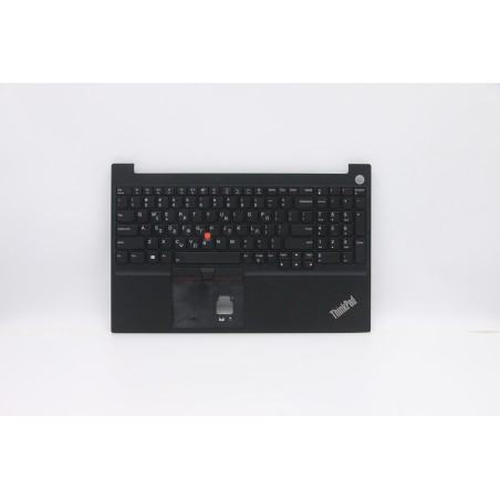 Lenovo 5M10W64626 Palmrest Top Case con tastiera, Greco, Nero, Retroilluminazione, Impronta digitale