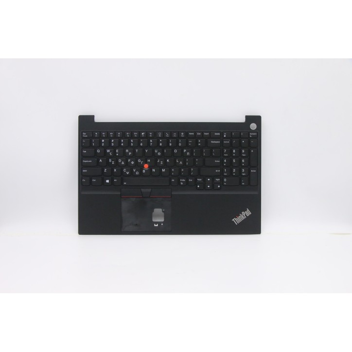 Lenovo 5M10W64626 Palmrest Top Case con tastiera, Greco, Nero, Retroilluminazione, Impronta digitale