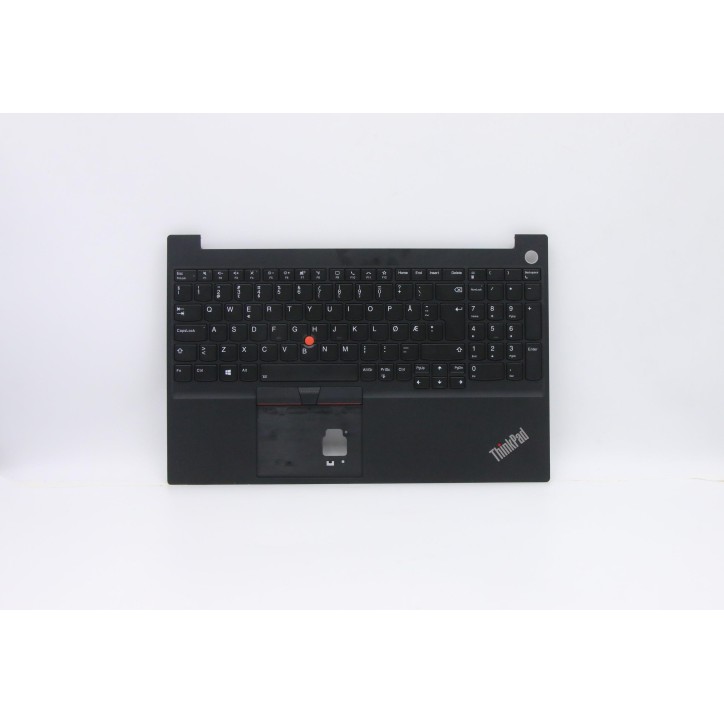 Lenovo 5M10W64636 Palmrest Top Case con tastiera, Europa del Nord, Nero, Retroilluminazione, Impronta digitale