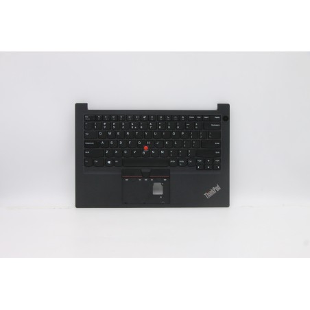Lenovo 5M10W64658 Palmrest Top Case con tastiera, Inglese (Stati Uniti/Europa), Nero