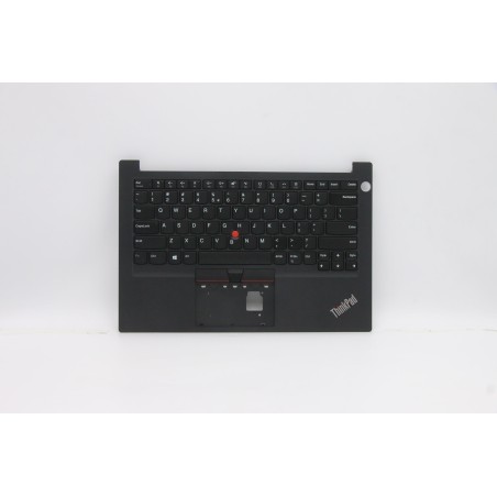 Lenovo 5M10W64668 Palmrest Top Case con tastiera, Inglese (Stati Uniti/Europa), nero, Lettore di impronte digitali