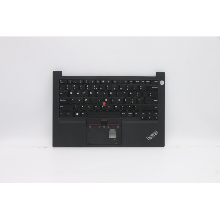 Lenovo 5M10W64668 Palmrest Top Case con tastiera, Inglese (Stati Uniti/Europa), nero, Lettore di impronte digitali