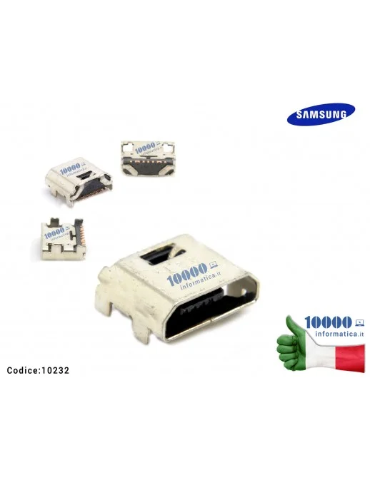 10232 Connettore di Alimentazione micro USB DC Power Jack SAMSUNG Galaxy Tab 3 Lite 7'' SM-T110 SM-T111