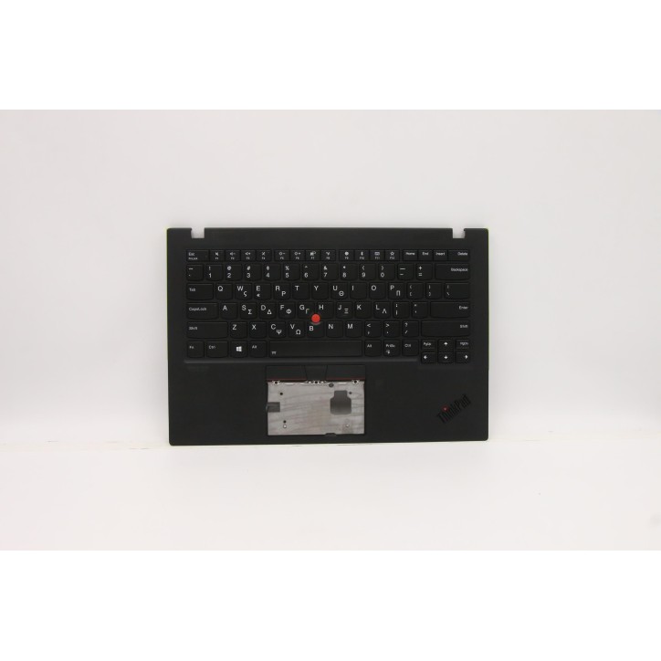 Lenovo 5M10W85924 Palmrest Top Case con tastiera, Greco, Nero intenso, WWAN