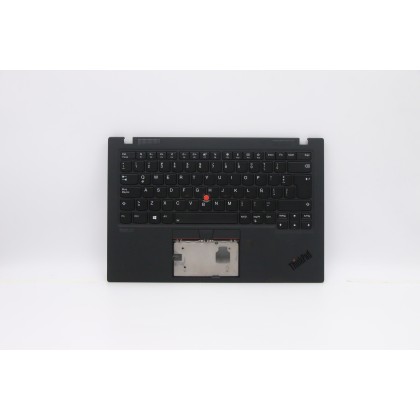 Lenovo 5M10W85932 Palmrest Top Case con tastiera, Spagnolo (America Latina), Nero intenso, WWAN