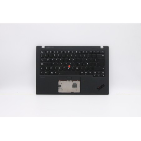 Lenovo 5M10W85932 Palmrest Top Case con tastiera, Spagnolo (America Latina), Nero intenso, WWAN
