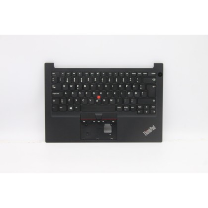 Lenovo 5M10Z27265 Palmrest Top Case con tastiera, Danese, nero, Senza lettore di impronte digitali, UK