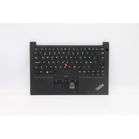 Lenovo 5M10Z27265 Palmrest Top Case con tastiera, Danese, nero, Senza lettore di impronte digitali, UK