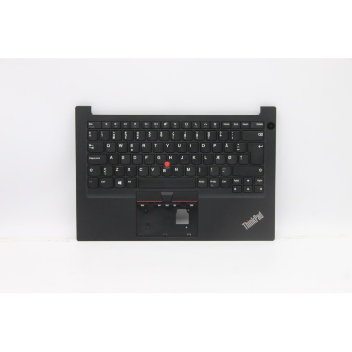 Lenovo 5M10Z27265 Palmrest Top Case con tastiera, Danese, nero, Senza lettore di impronte digitali, UK