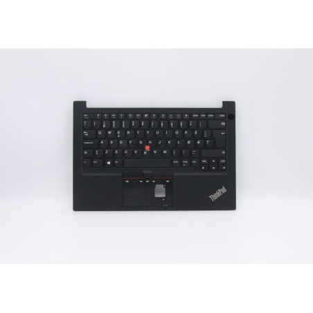 Lenovo 5M10Z27273 Palmrest Top Case con tastiera, Norvegese, Nero