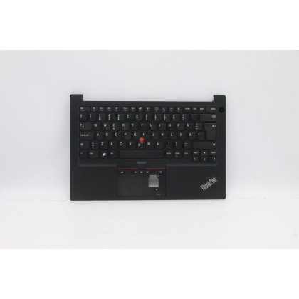 Lenovo 5M10Z27278 Palmrest Top Case con tastiera, Svedese/finlandese, Nero