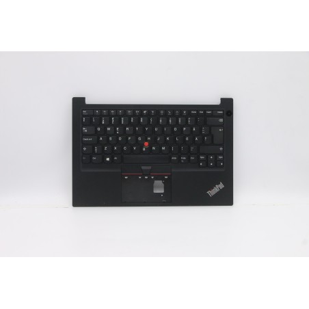 Lenovo 5M10Z27278 Palmrest Top Case con tastiera, Svedese/finlandese, Nero