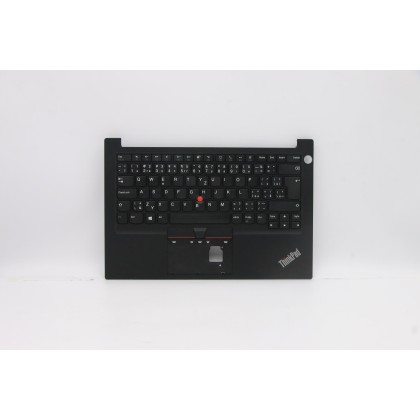 Lenovo 5M10Z27310 Palmrest Top Case con tastiera, Ceco/Slovacco, nero, Lettore di impronte digitali, UK