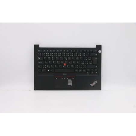 Lenovo 5M10Z27310 Palmrest Top Case con tastiera, Ceco/Slovacco, nero, Lettore di impronte digitali, UK
