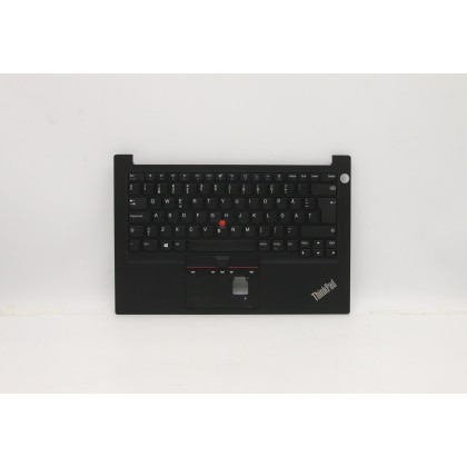 Lenovo 5M10Z27312 Palmrest Top Case con tastiera, Svedese/finlandese, Nero, Impronta digitale