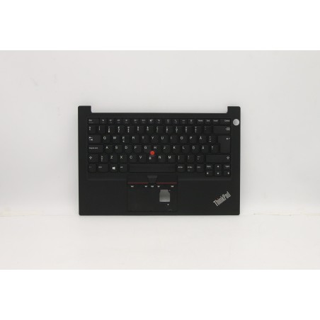 Lenovo 5M10Z27312 Palmrest Top Case con tastiera, Svedese/finlandese, Nero, Impronta digitale