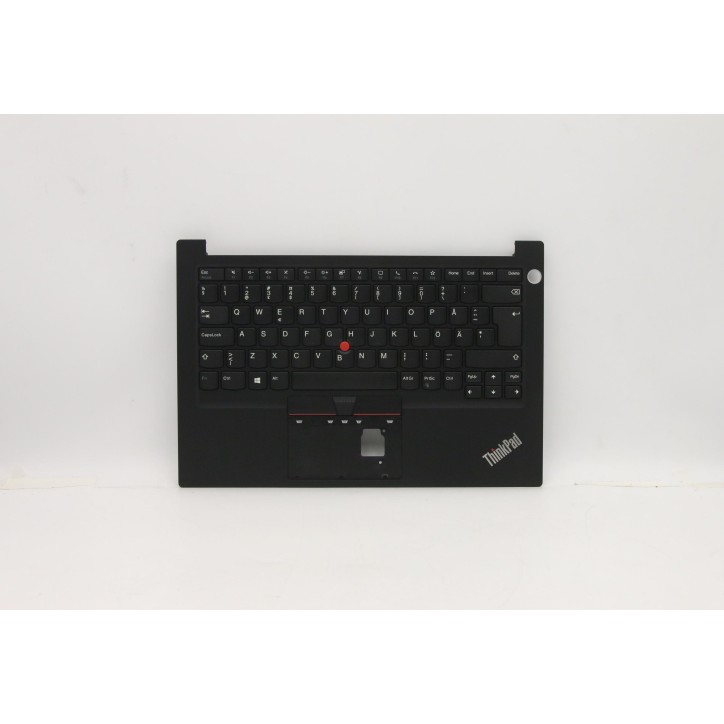 Lenovo 5M10Z27312 Palmrest Top Case con tastiera, Svedese/finlandese, Nero, Impronta digitale