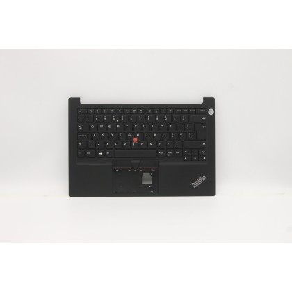 Lenovo 5M10Z27316 Palmrest Top Case con tastiera, Inglese Regno Unito, Nero, Impronta digitale