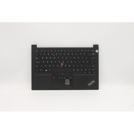 Lenovo 5M10Z27316 Palmrest Top Case con tastiera, Inglese Regno Unito, Nero, Impronta digitale