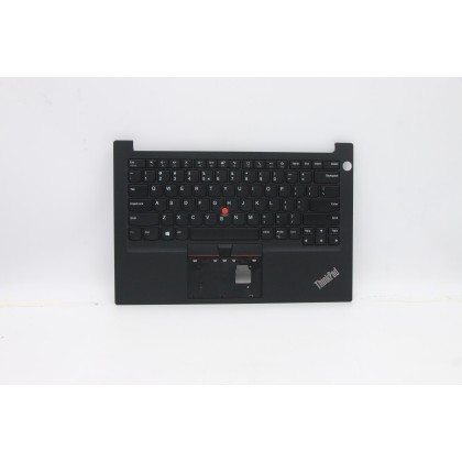 Lenovo 5M10Z27317 Palmrest Top Case con tastiera, Inglese (Stati Uniti/Europa), Nero, Impronta digitale